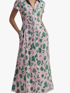Favorite Daughter Sunday Best Linen Blend Shirtdress